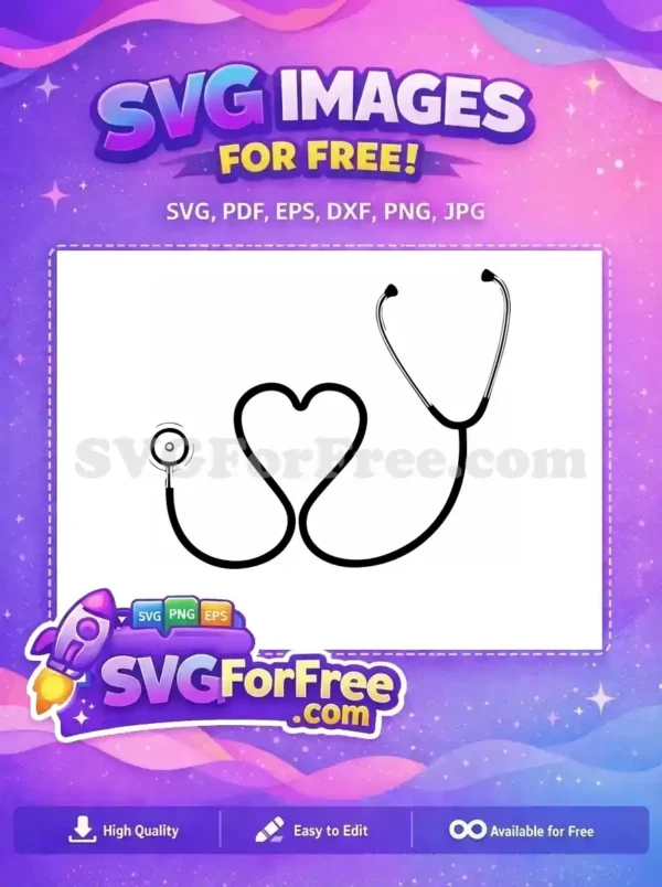Free Medical Stethoscope Free Doctor Nurse ClipArt Free SVG 1