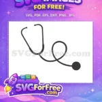 Free Medical Stethoscope Free Doctor Nurse Heartbeat Free SVG 2 - Instant Download