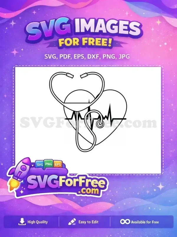 Free Medical Stethoscope Free Heartbeat Graphic Doctor Free SVG
