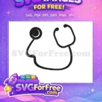 Free Medical Stethoscope Free Doctor Nurse ClipArt Free SVG 2 - Instant Download
