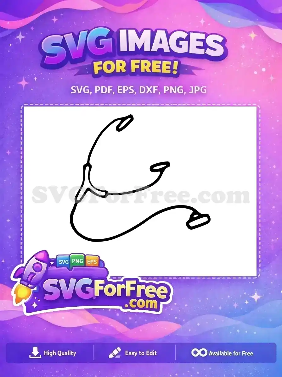 Free Medical Tool Free Doctor Nurse Stethoscope Free SVG 2
