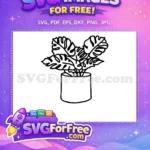 Free Simple Succulent Free Plant Art Succulents Free SVG - Instant Download