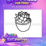 Free Detailed Plant Free Succulent Plant Art Free SVG - Instant Download