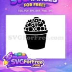 Free Detailed Succulent Free Plant Cute Free SVG - Instant Download