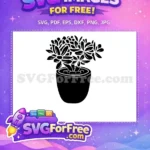Free Spiky Green Plant Free Succulent Design Plant Free SVG - Instant Download