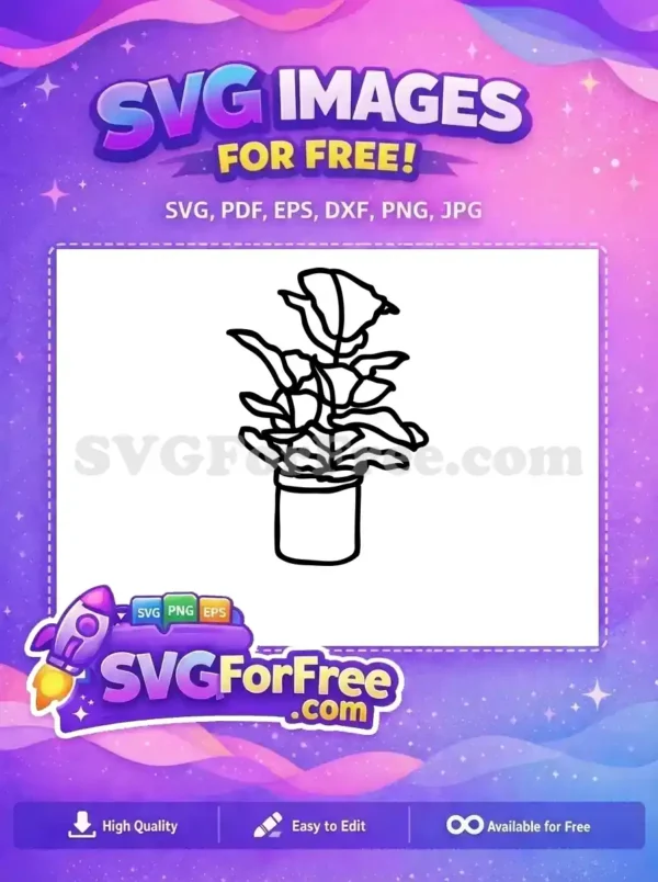 Free Succulent Plant Free Floral Design Plant Pot Free SVG