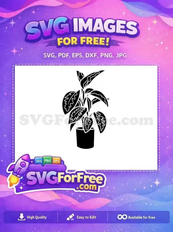 Free Detailed Leaves Free Spiky Petals Succulent Free SVG 2