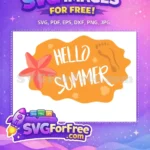Free Starfish Footprints Hello Free Summer Quotes Free SVG - Instant Download