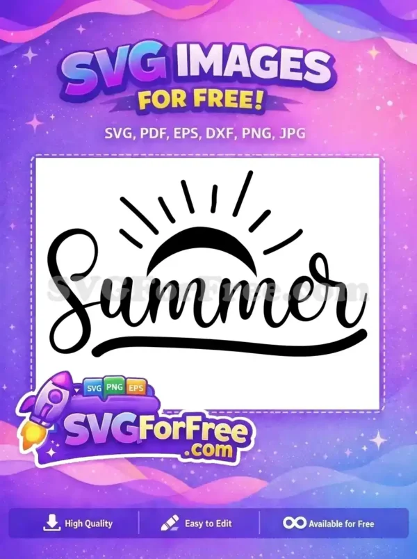 Free Summer Vibes Free Beach Days Summer Free SVG 3