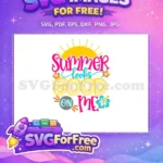 Free Summer Looks Good Free Floral Detail Free SVG - Instant Download