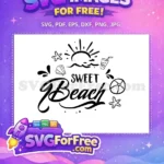 Free Starfish Shell Free Sweet Beach Summer Free SVG - Instant Download