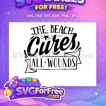 Free Beach Starfish Waves Free Banner Summer Quotes Free SVG - Instant Download