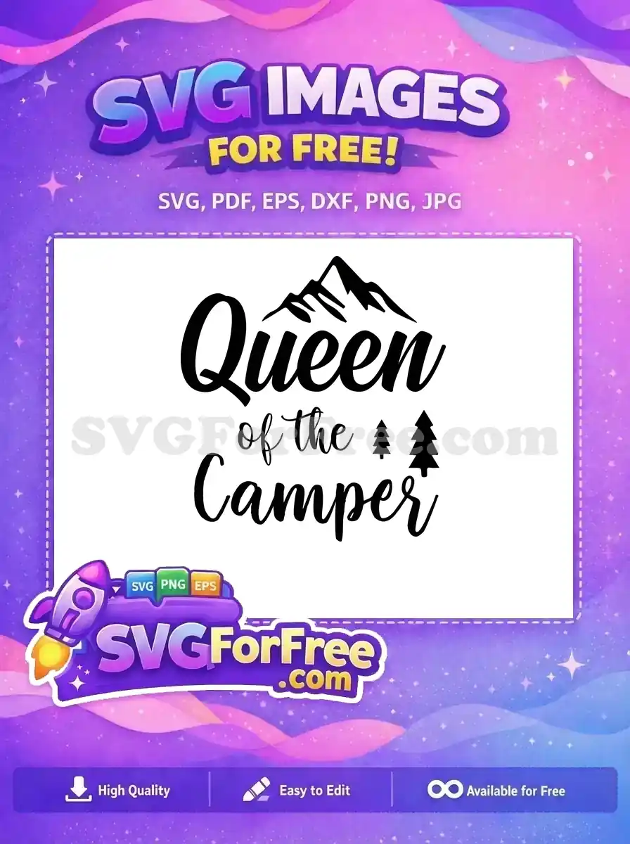 Free Mountain Queen Free Christmas Trees Camper Life Free SVG