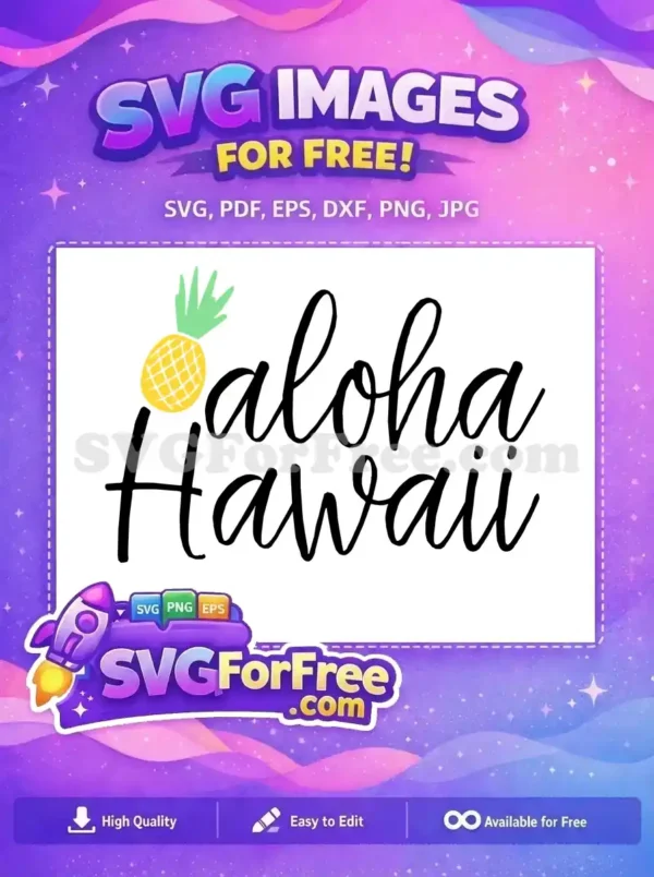 Free Pineapple Accent Free Aloha Hawaii Summer Free SVG Free Pineapple Accent Free Aloha Hawaii Summer Free SVG