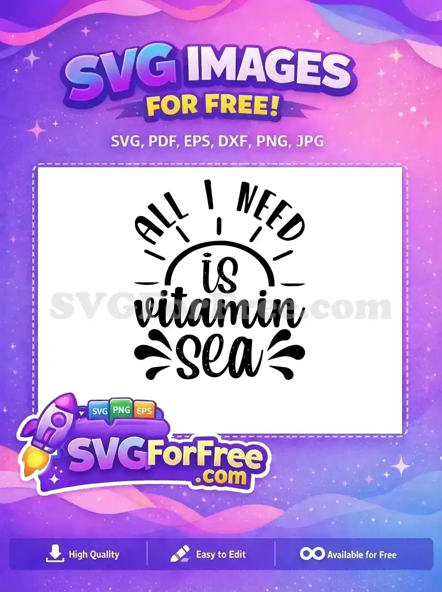 Free Retro Sun Free Summer Vibes Beach Free SVG