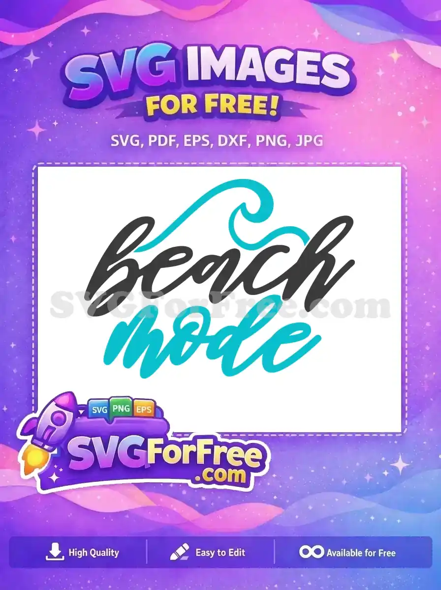 Free Beach Mode Wave Free Summer Quotes Free SVG