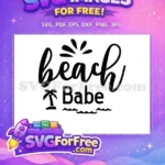 Free Beach Text Free Palm Tree Summer Quotes Free SVG - Instant Download