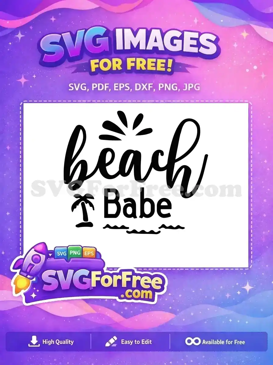 Free Beach Text Free Palm Tree Summer Quotes Free SVG