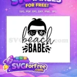 Free Beach Babe Free Summer Quotes Birds Free SVG - Instant Download