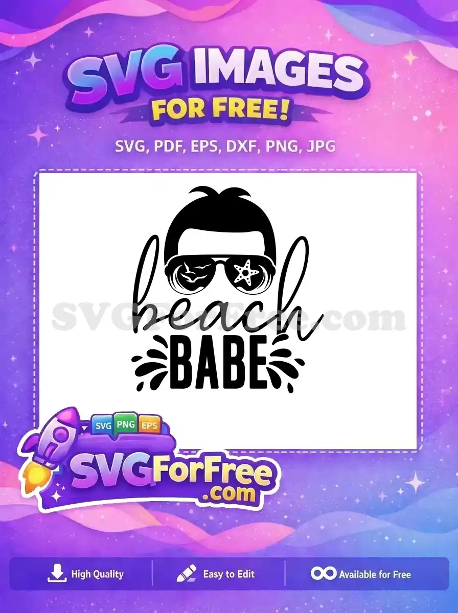Free Beach Babe Free Summer Quotes Birds Free SVG
