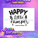 Free Happy Font Free Little Camper Summer Free SVG - Instant Download