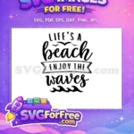 Free Beach Theme Free Waves Summer Free SVG - Instant Download