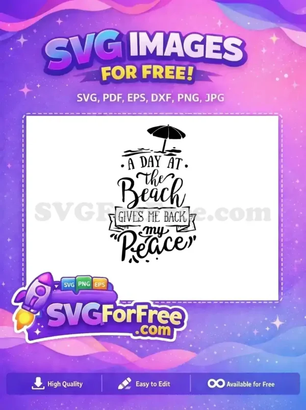 Free Silhouette Summer Free Beach Vacation Summer Free SVG