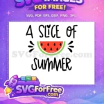 Free Watermelon Slice Free Summer SVG Fruit Free SVG - Instant Download