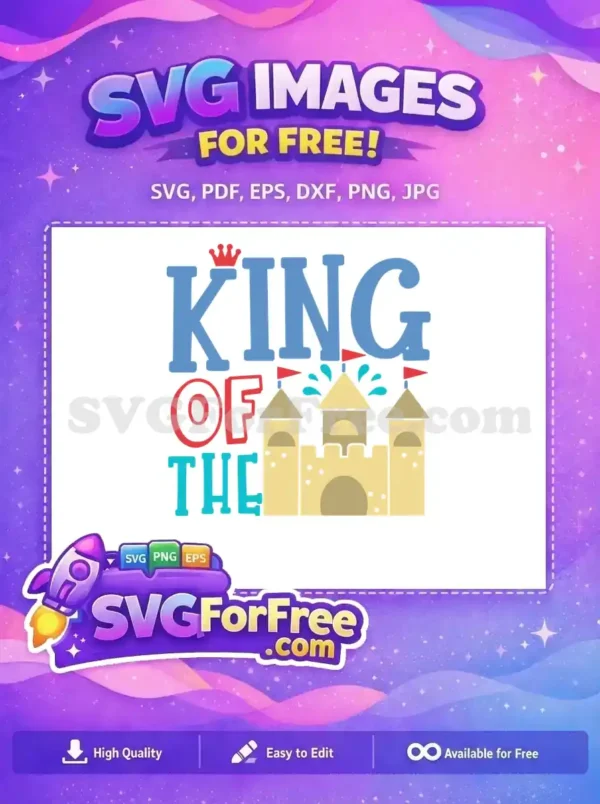 Free King Crown Free Sandcastle Summer Free SVG