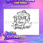 Free Tequila Lettering Free Lime Sunshine Summer Free SVG 2 - Instant Download