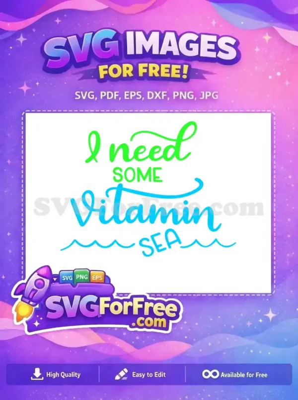 Free Green Lettering Free Blue Waves Summer Free SVG 2