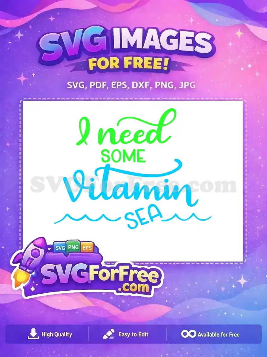 Free Green Lettering Free Blue Waves Summer Free SVG 2