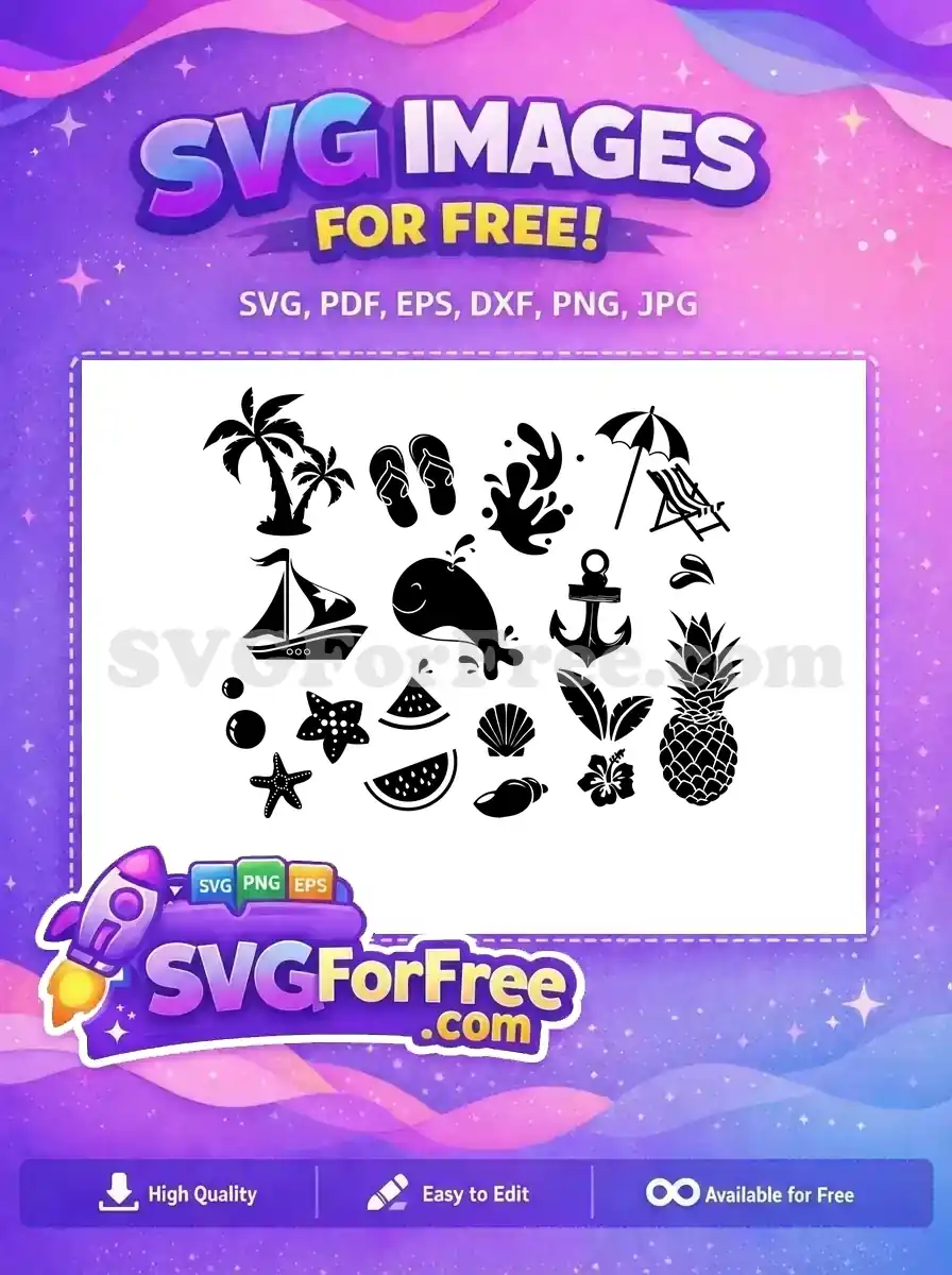 Free Sharp Edged Free Anchor Summer Free SVG