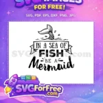 Free Mermaid Tail Free Summer SVG Sea Free SVG - Instant Download