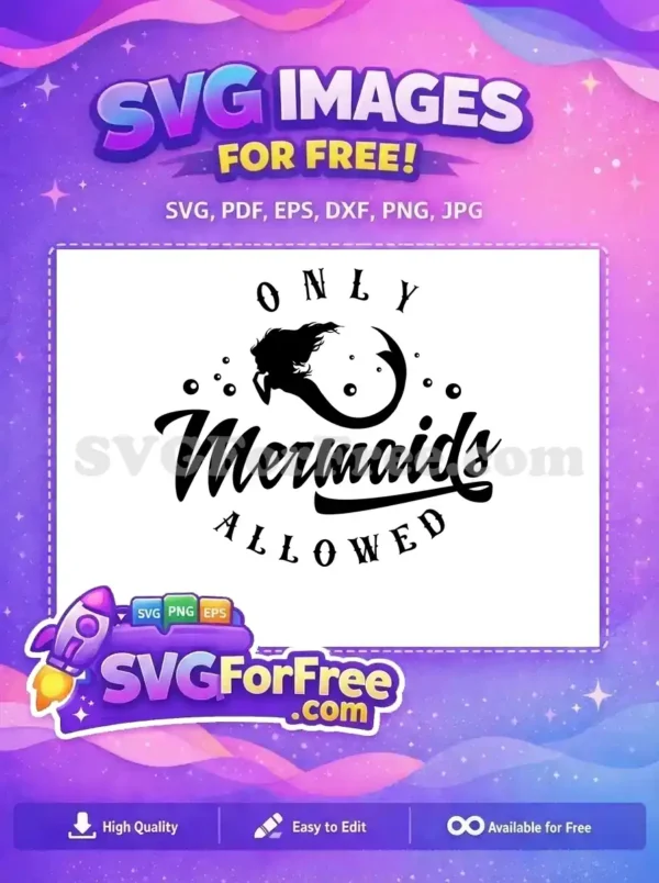 Free Flowing Hair Free Bubble Detail Only Mermaids Free SVG Free Flowing Hair Free Bubble Detail Only Mermaids Free SVG