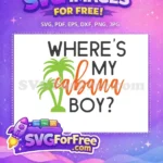 Free Palm Trees Free Orange Cabana Summer Quotes Free SVG - Instant Download