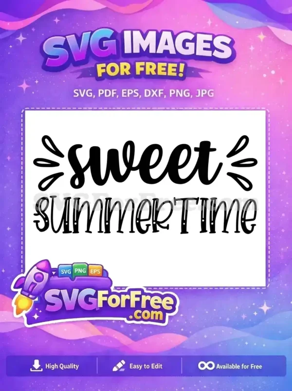 Free Sweet Design Free Summer Time Quote Free SVG Free Sweet Design Free Summer Time Quote Free SVG