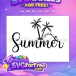 Free Beach Vibes Free Summer Quote Sunshine Free SVG 2 - Instant Download