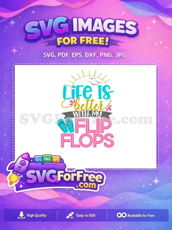 Free Turquoise Flipflops Free Summer Quote Beach Free SVG Free Turquoise Flipflops Free Summer Quote Beach Free SVG