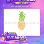 Free Tropical Pineapple Design Free Summer Quotes Fruit Free SVG - Instant Download