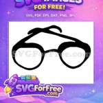 Free Round Lenses Free Thick Frame Sunglasses Free SVG - Instant Download