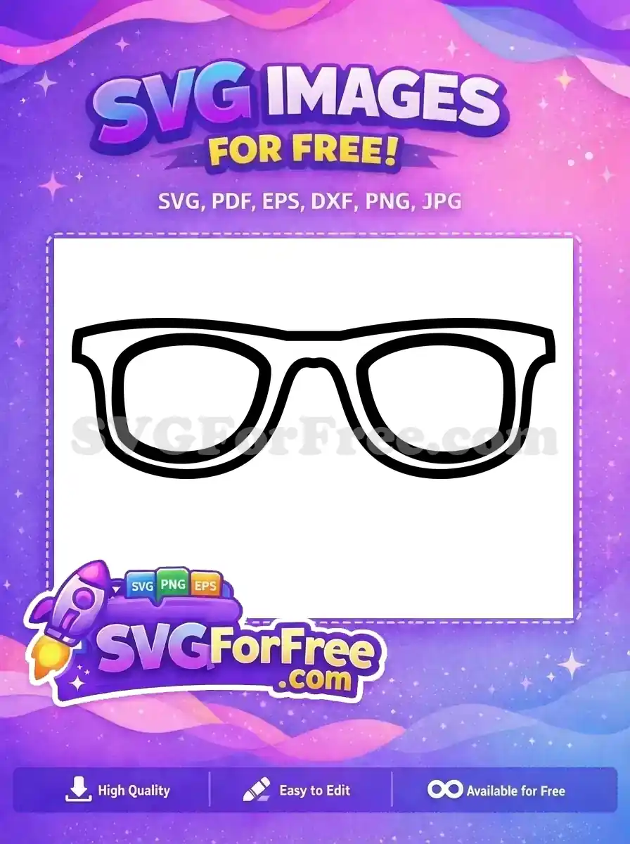 Free Bold Frame Free Eye Protection Sunglasses Free SVG 2