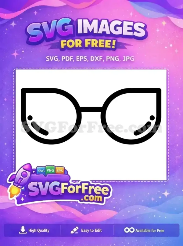 Free Round Frame Free Eye Lens Sunglasses Free SVG