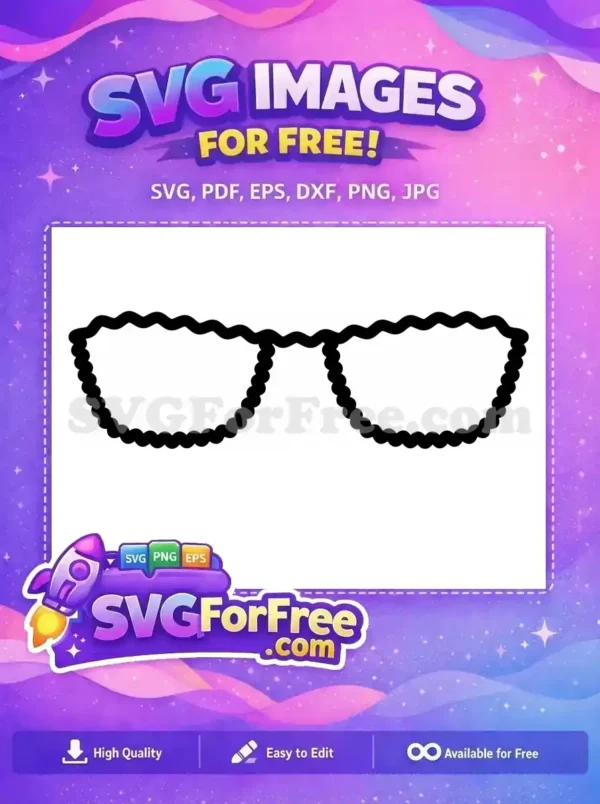 Free Number One Free Sunglasses Cool Character Free SVG 1
