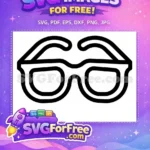 Free Number One Free Cool Sunglasses Character Free SVG 1 - Instant Download