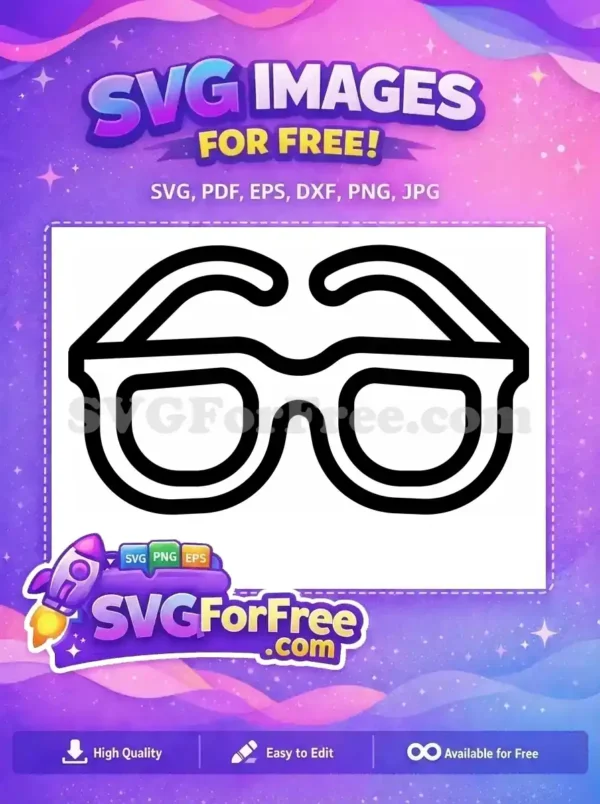 Free Number One Free Cool Sunglasses Character Free SVG 1