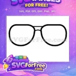 Free Character Sunglasses Free Cool Design One Free SVG 1 - Instant Download