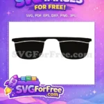 Free Black Lens Free Stylish Sunglasses Movie Free SVG - Instant Download