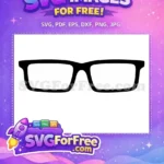 Free Number One Free Cool Dude Sunglasses Free SVG - Instant Download