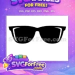 Free Number One Sunglasses Free Silhouette Cool Character Free SVG 1 - Instant Download
